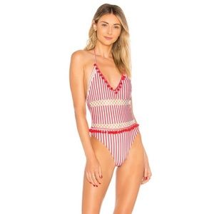 NWT Tularosa Ember One Piece in Red Stripe